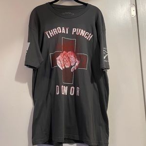 EUC Men’s Grunt Style Throat Punch Donor Tshirt